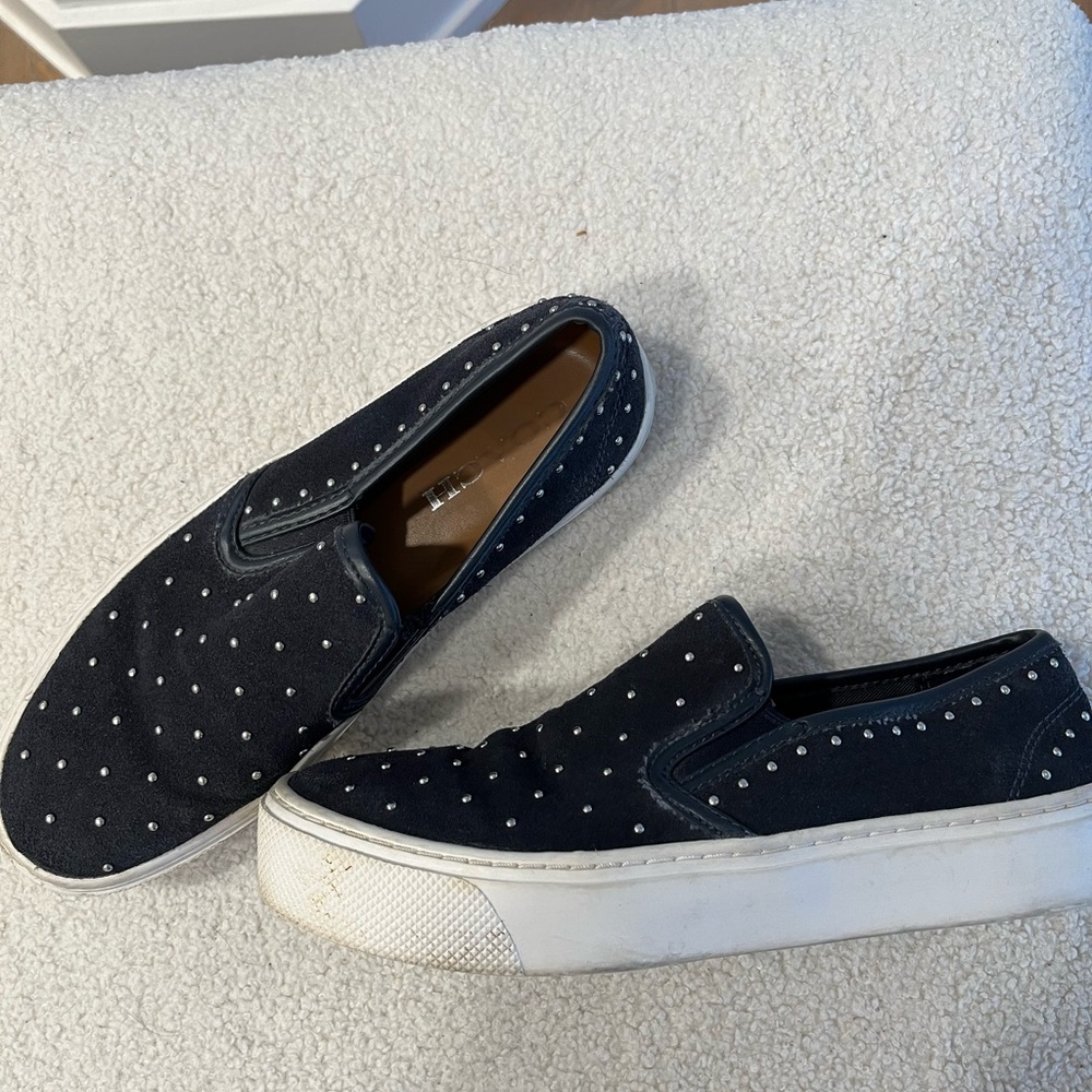 Coach studded suede sneakers